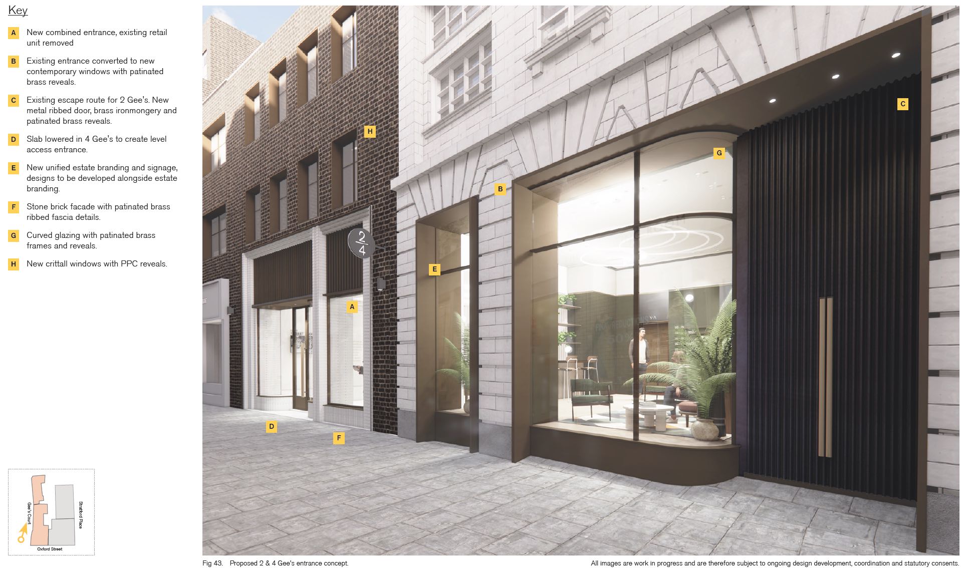 2 Gee’s Court proposed frontage