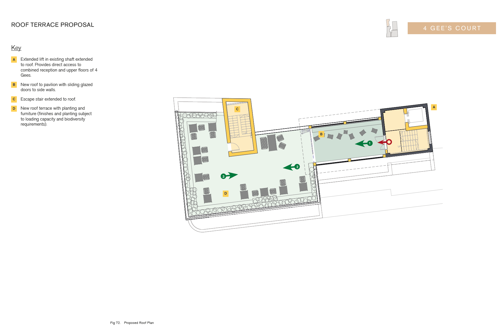 Roof terrace proposal